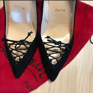 Authentic Christian Louboutin Scalopump Blk Suede
